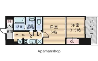 プランドール新大阪【9階】の間取り