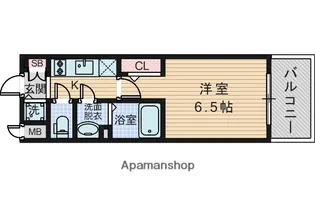 エスリード新北野アーデル【5階】の間取り