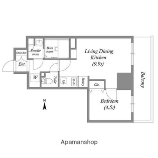 TOPAZ江坂【2階】の間取り