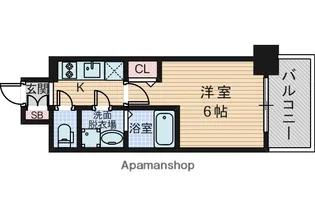 大阪府大阪市東淀川区東淡路4丁目【マンション】の間取り