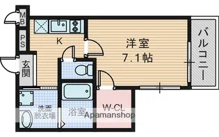バロンセスト桜塚【2階】の間取り