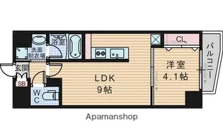 グランディア大阪ノース【2階】の間取り