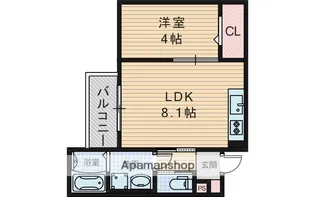 ALEGRIA淡路【3階】の間取り