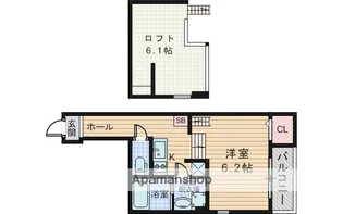 ハーモニーテラス淡路【2階】の間取り
