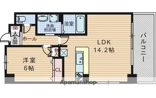 大阪府大阪市東淀川区東中島1丁目【マンション】の間取り