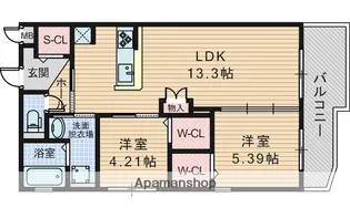 グローコートⅦ【1階】の間取り