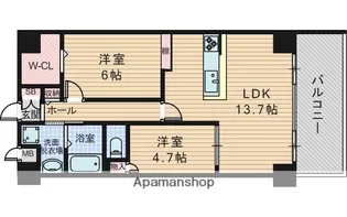 トリニティ豊中本町【5階】の間取り