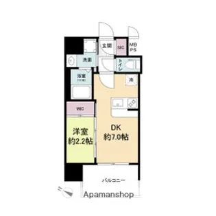 大阪府大阪市淀川区十三本町2丁目【マンション】の間取り