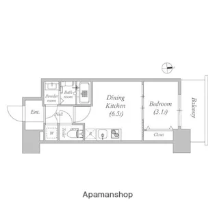 アドバンス江坂ラシュレ【9階】の間取り