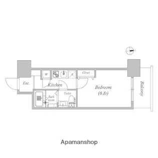 アドバンス江坂ラシュレ【15階】の間取り