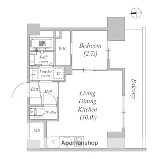 アドバンス江坂ラシュレ【3階】の間取り