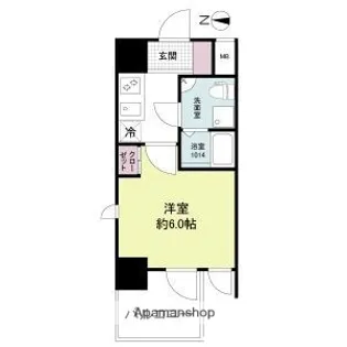 セレニテフラン新大阪【2階】の間取り