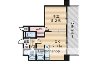 CREST TAPP 新大阪【8階】の間取り
