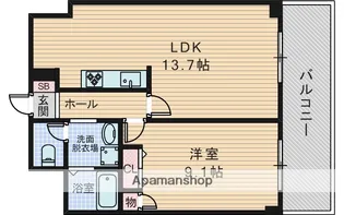 中旺ビル【4階】の間取り
