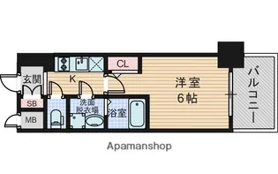 大阪府大阪市東淀川区東淡路4丁目【マンション】の間取り