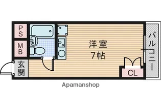 リアライズ江坂【6階】の間取り