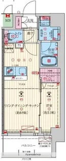 ファーストフィオーレ江坂ガーデン【6階】の間取り