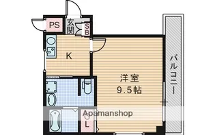 ルピナス江坂【2階】の間取り