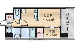 セレニテ江坂エクラ【2階】の間取り