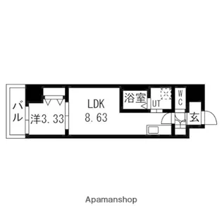 アーバンパーク新大阪【4階】の間取り