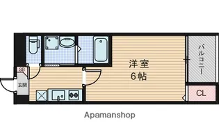 ハーモニーテラス江坂【1階】の間取り
