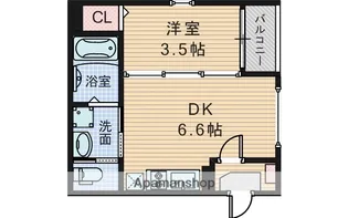 ハーモニーテラス浜【1階】の間取り