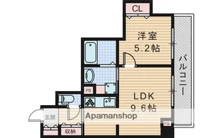 PARK DE VERT ESAKA【6階】の間取り