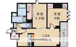 PARK DE VERT ESAKA【9階】の間取り