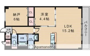 GROOVE豊中レジデンス【7階】の間取り