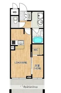 F−CREST SHIN−OSAKA【5階】の間取り