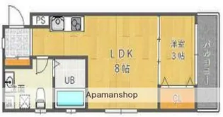 ジ アメニティ千里山【5階】の間取り