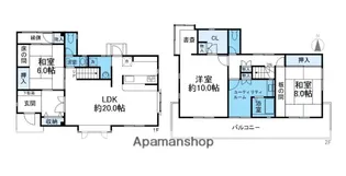 千里丘上貸家【1階】の間取り