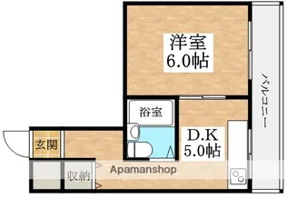 東住吉リバーサイドプラザ【1階】の間取り