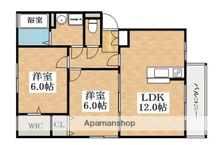 リッツハウスⅡ番館【2階】の間取り