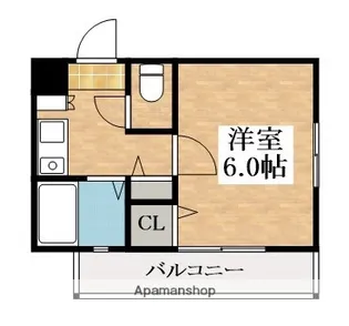 シャルマンフジ北花田【4階】の間取り