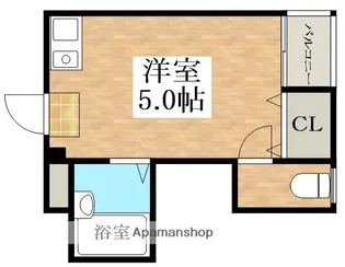 1Rの間取り画像