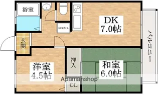 グリーンウッド【2階】の間取り