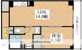 トゥレーヌ北花田【8階】の間取り