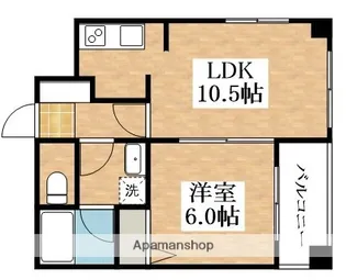 トゥレーヌ北花田【2階】の間取り