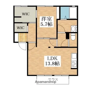 グリーンハイツ【1階】の間取り
