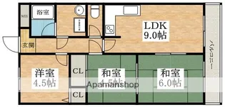マンションカワハラ【3階】の間取り