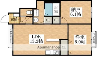 カーサベージュⅢ【1階】の間取り