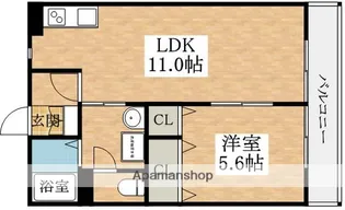 パティオヴィエント B棟【1階】の間取り