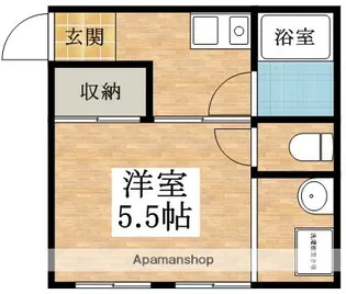 坂本第二マンション【2階】の間取り