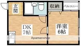 オーナーズマンション公園南ハイツE棟【2階】の間取り
