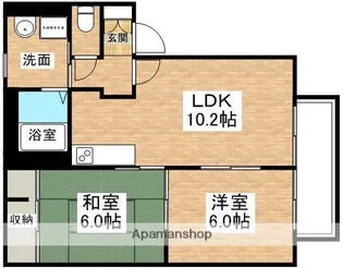 メゾン・ド・ブルーム【2階】の間取り