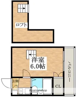 レオパレス布忍A棟【1階】の間取り
