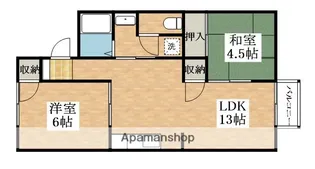AVANTI松乃台【2階】の間取り