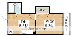 メゾンミフク【4階】の間取り