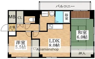 エスポワール【7階】の間取り